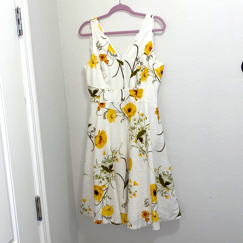 Vince Camuto Linen Tank Dress w/Pockets! 12